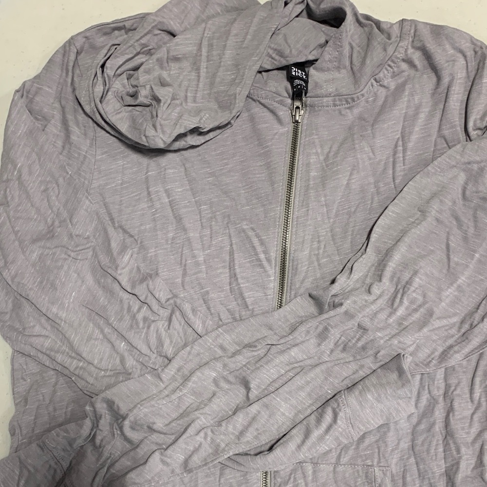 Light Gray Zip-Up Jacket